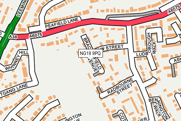 NG19 9PQ map - OS OpenMap – Local (Ordnance Survey)