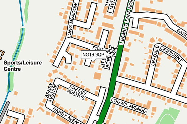 NG19 9QP map - OS OpenMap – Local (Ordnance Survey)