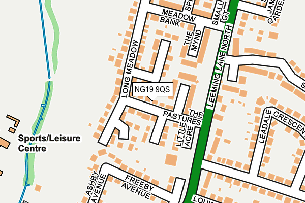 NG19 9QS map - OS OpenMap – Local (Ordnance Survey)
