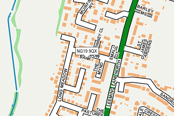 NG19 9QX map - OS OpenMap – Local (Ordnance Survey)
