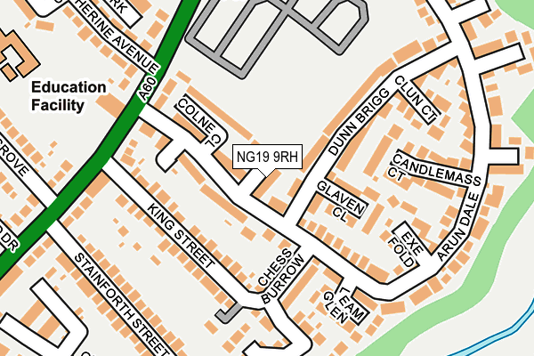 NG19 9RH map - OS OpenMap – Local (Ordnance Survey)