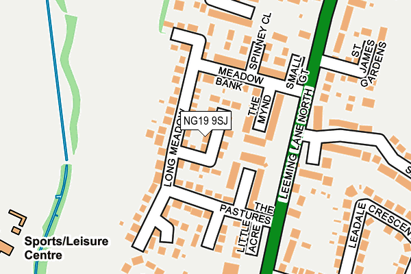 NG19 9SJ map - OS OpenMap – Local (Ordnance Survey)