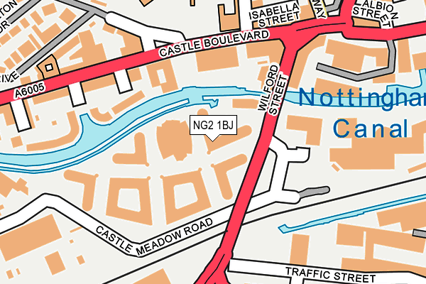 NG2 1BJ map - OS OpenMap – Local (Ordnance Survey)