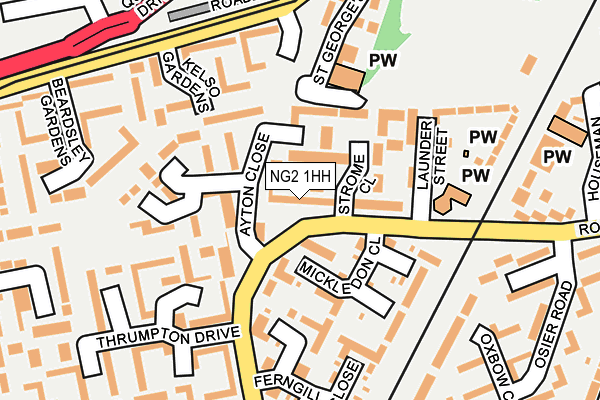 NG2 1HH map - OS OpenMap – Local (Ordnance Survey)