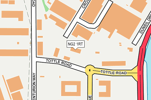 NG2 1RT map - OS OpenMap – Local (Ordnance Survey)
