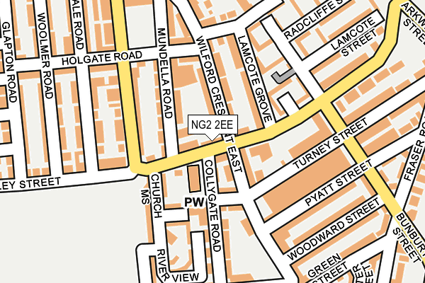 NG2 2EE map - OS OpenMap – Local (Ordnance Survey)