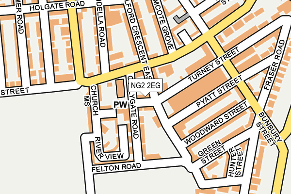 NG2 2EG map - OS OpenMap – Local (Ordnance Survey)