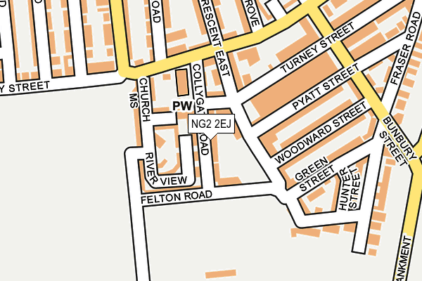 NG2 2EJ map - OS OpenMap – Local (Ordnance Survey)