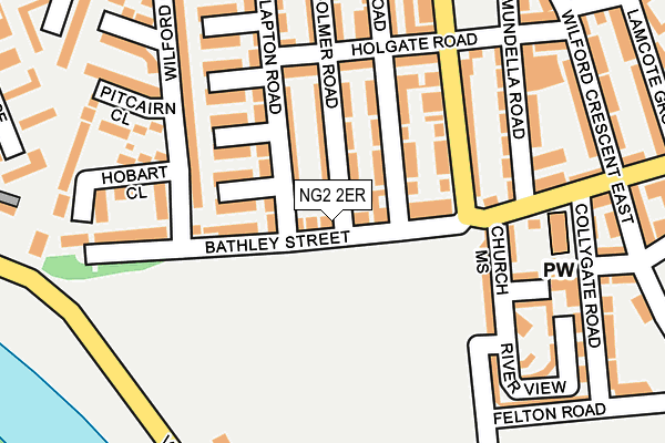 NG2 2ER map - OS OpenMap – Local (Ordnance Survey)