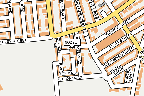 NG2 2ET map - OS OpenMap – Local (Ordnance Survey)