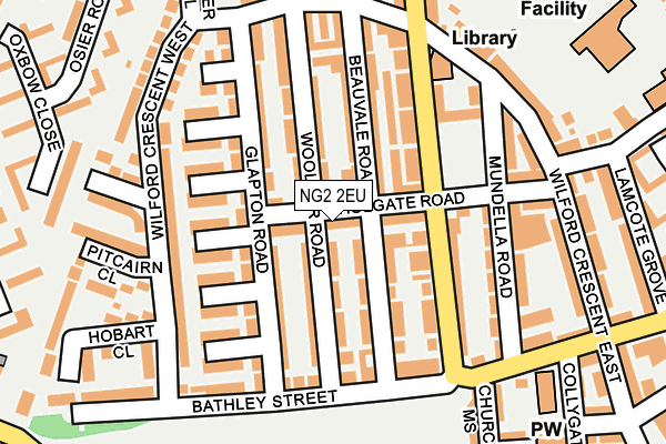 NG2 2EU map - OS OpenMap – Local (Ordnance Survey)