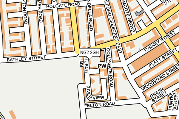 NG2 2GH map - OS OpenMap – Local (Ordnance Survey)