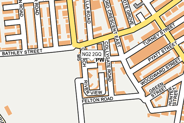 NG2 2GQ map - OS OpenMap – Local (Ordnance Survey)