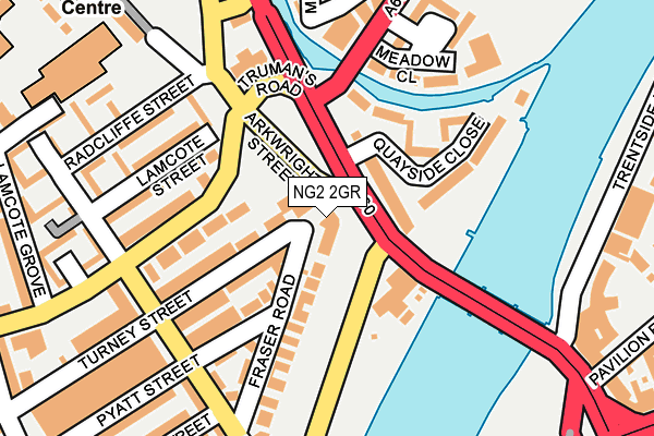 NG2 2GR map - OS OpenMap – Local (Ordnance Survey)
