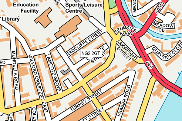 NG2 2GT map - OS OpenMap – Local (Ordnance Survey)