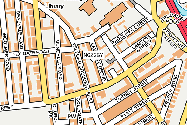 NG2 2GY map - OS OpenMap – Local (Ordnance Survey)