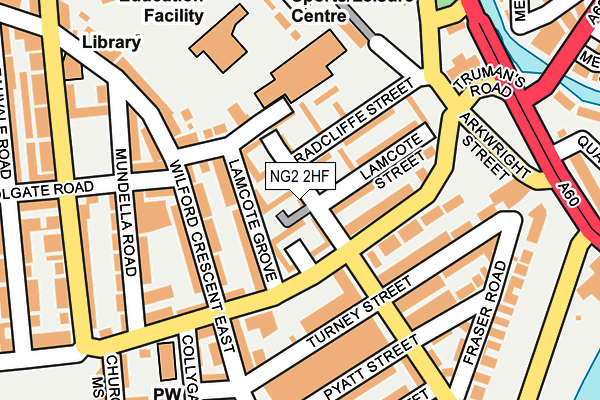 NG2 2HF map - OS OpenMap – Local (Ordnance Survey)