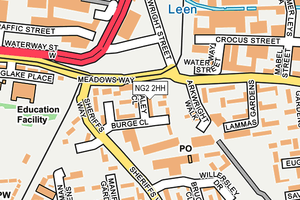 NG2 2HH map - OS OpenMap – Local (Ordnance Survey)
