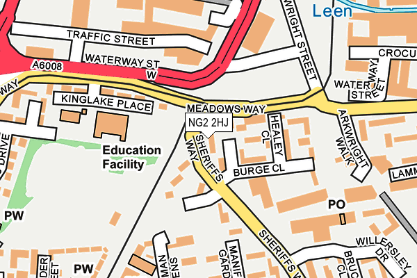 NG2 2HJ map - OS OpenMap – Local (Ordnance Survey)