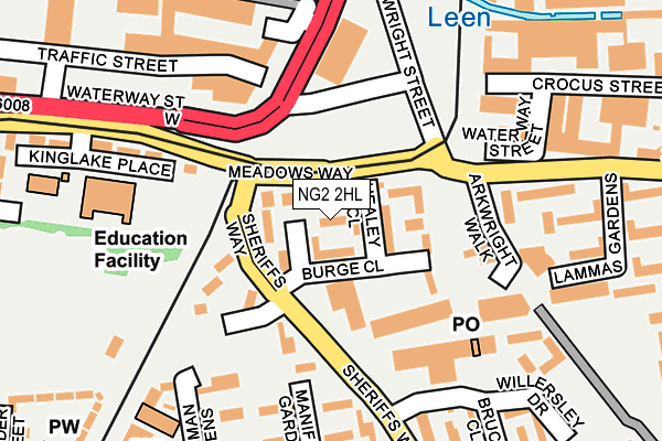 NG2 2HL map - OS OpenMap – Local (Ordnance Survey)
