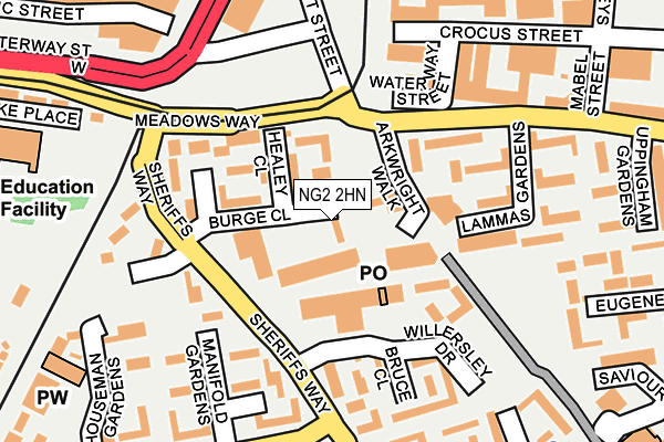 NG2 2HN map - OS OpenMap – Local (Ordnance Survey)