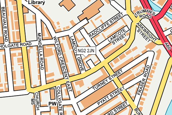 NG2 2JN map - OS OpenMap – Local (Ordnance Survey)