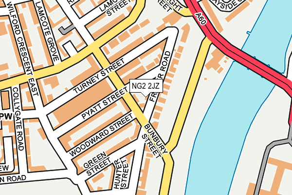 NG2 2JZ map - OS OpenMap – Local (Ordnance Survey)