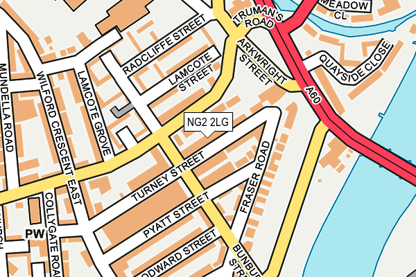 NG2 2LG map - OS OpenMap – Local (Ordnance Survey)