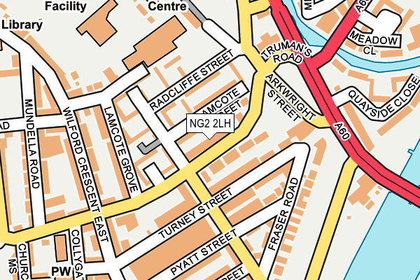 NG2 2LH map - OS OpenMap – Local (Ordnance Survey)