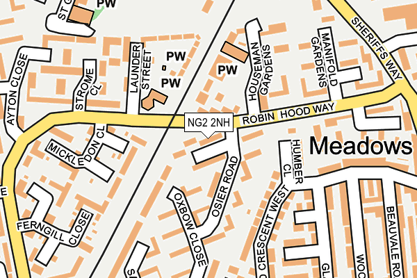 NG2 2NH map - OS OpenMap – Local (Ordnance Survey)