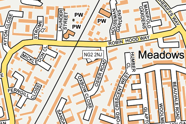 NG2 2NJ map - OS OpenMap – Local (Ordnance Survey)