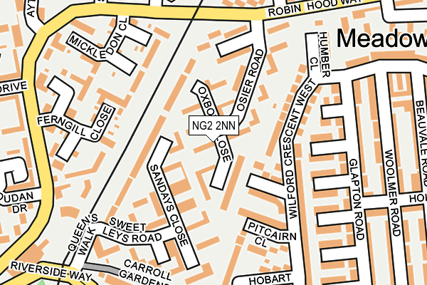 NG2 2NN map - OS OpenMap – Local (Ordnance Survey)