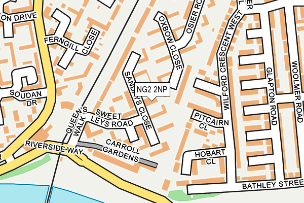 NG2 2NP map - OS OpenMap – Local (Ordnance Survey)