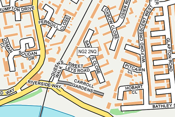 NG2 2NQ map - OS OpenMap – Local (Ordnance Survey)