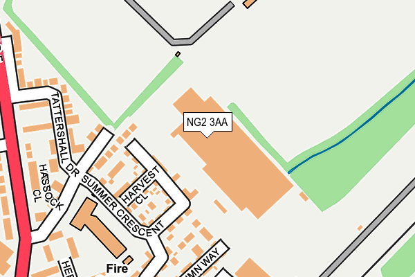 NG2 3AA map - OS OpenMap – Local (Ordnance Survey)