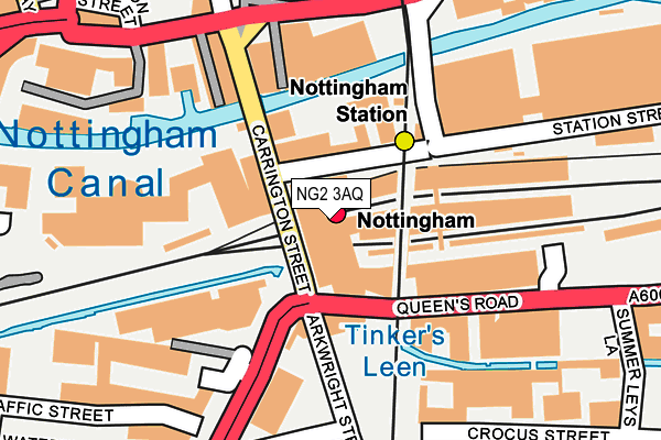NG2 3AQ map - OS OpenMap – Local (Ordnance Survey)