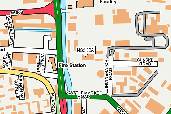 NG2 3BA map - OS OpenMap – Local (Ordnance Survey)