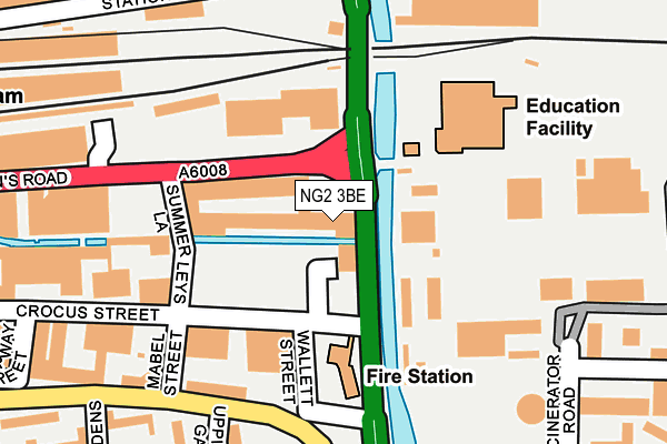 NG2 3BE map - OS OpenMap – Local (Ordnance Survey)