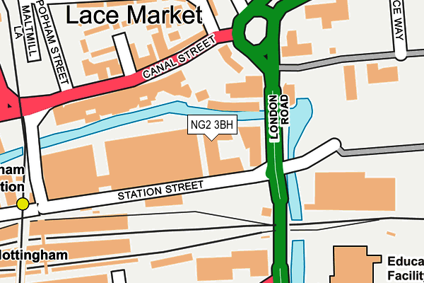 NG2 3BH map - OS OpenMap – Local (Ordnance Survey)
