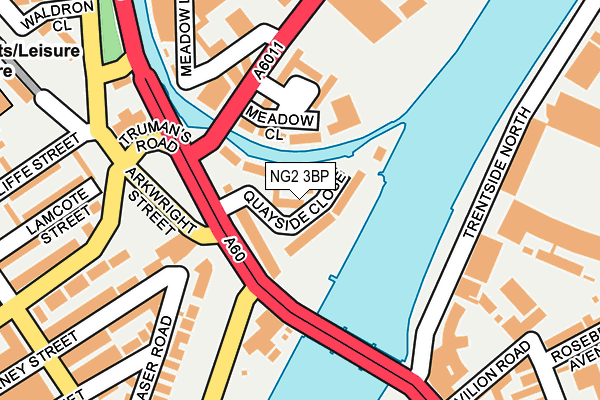 NG2 3BP map - OS OpenMap – Local (Ordnance Survey)