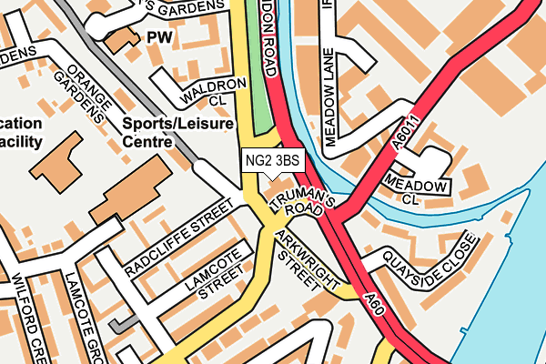 NG2 3BS map - OS OpenMap – Local (Ordnance Survey)