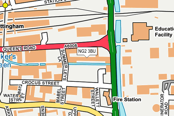 NG2 3BU map - OS OpenMap – Local (Ordnance Survey)