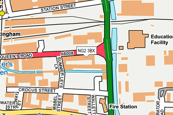 NG2 3BX map - OS OpenMap – Local (Ordnance Survey)