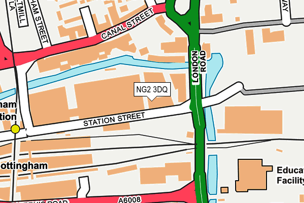 NG2 3DQ map - OS OpenMap – Local (Ordnance Survey)