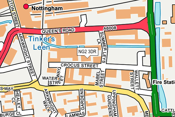 NG2 3DR map - OS OpenMap – Local (Ordnance Survey)