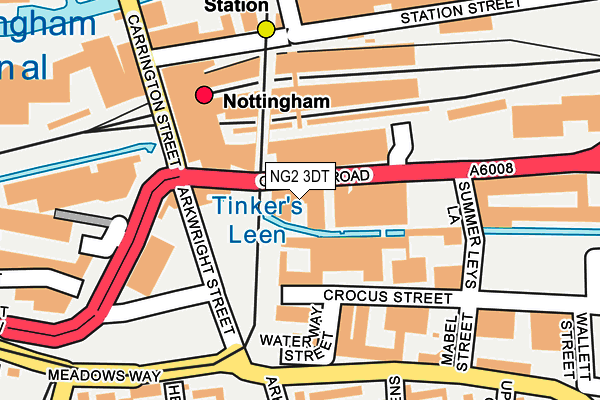 NG2 3DT map - OS OpenMap – Local (Ordnance Survey)