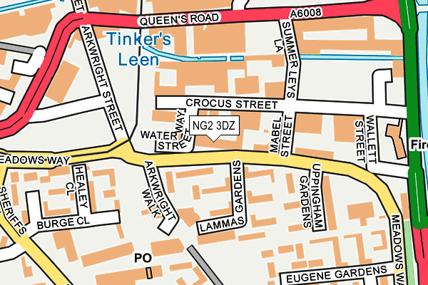 NG2 3DZ map - OS OpenMap – Local (Ordnance Survey)