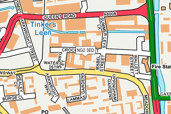 NG2 3ED map - OS OpenMap – Local (Ordnance Survey)