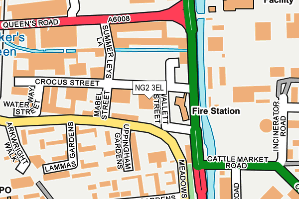 NG2 3EL map - OS OpenMap – Local (Ordnance Survey)