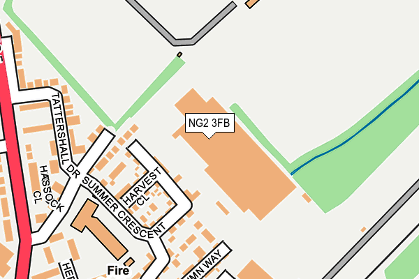 NG2 3FB map - OS OpenMap – Local (Ordnance Survey)